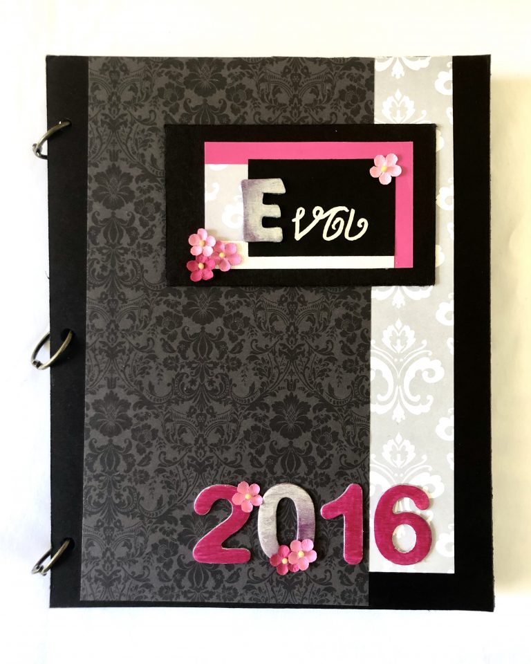 Scrap Book Cover for Eva baby girl