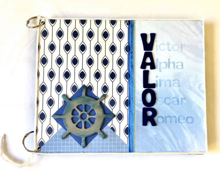 Scrap Book Cover for Valor baby boy